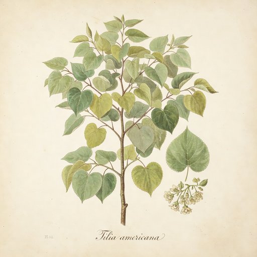 Basswood botanical plate