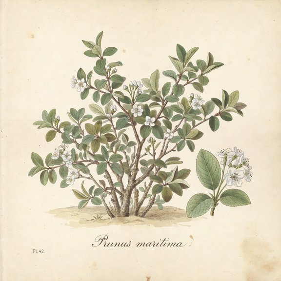 Beach Plum botanical plate