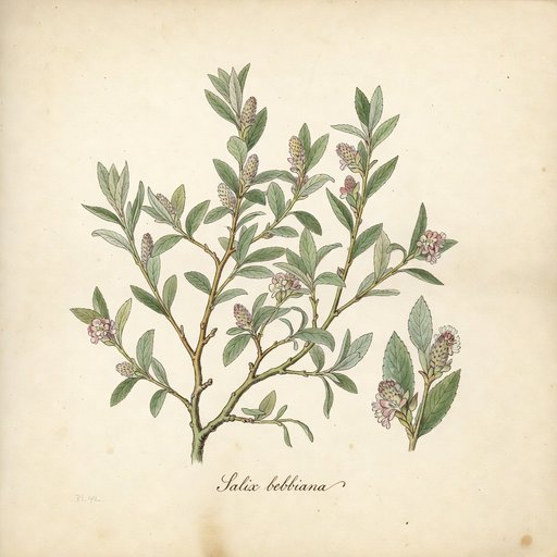 Bebb's Willow botanical plate