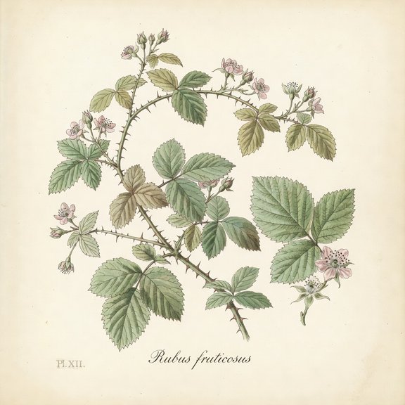bramble botanical plate