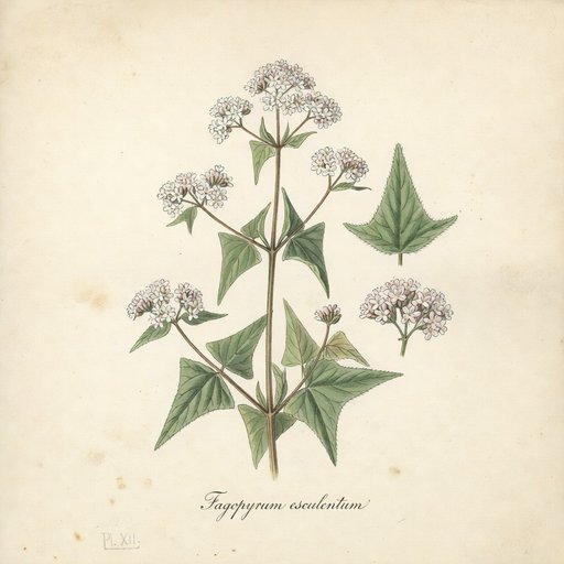 Buckwheat botanical plate