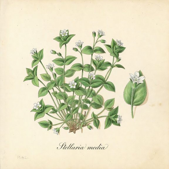 Chickweed botanical plate
