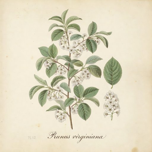 Chokecherry botanical plate