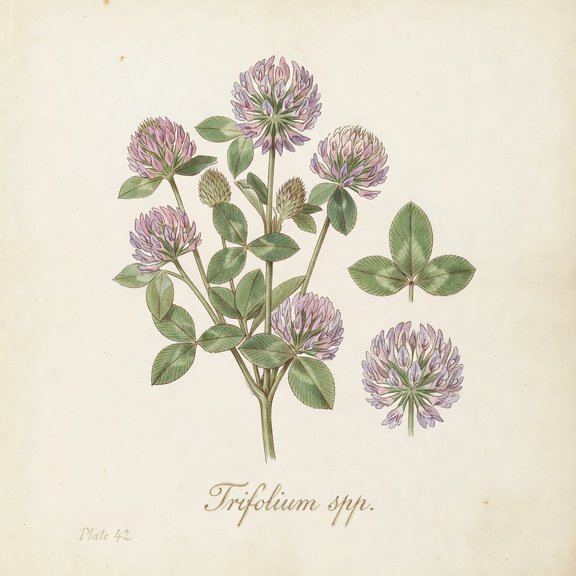 Clover botanical plate