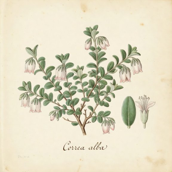 Correa botanical plate