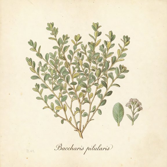 Coyote Brush botanical plate