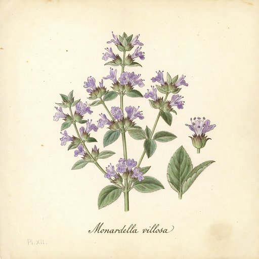 Coyote Mint botanical plate