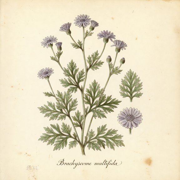 Cut-leaf Daisy botanical plate