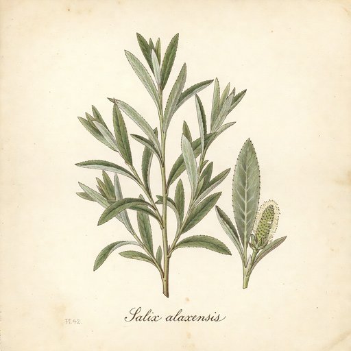 Feltleaf Willow botanical plate