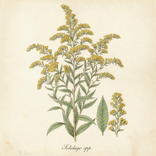 Goldenrod botanical plate