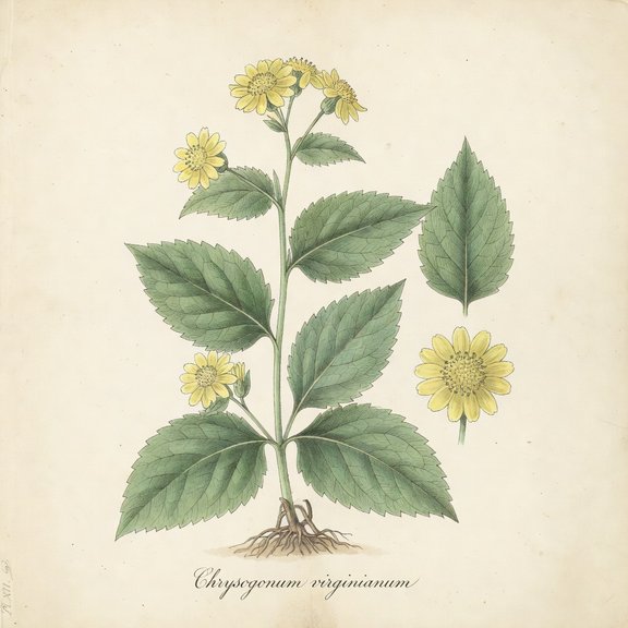 Green-and-Gold botanical plate