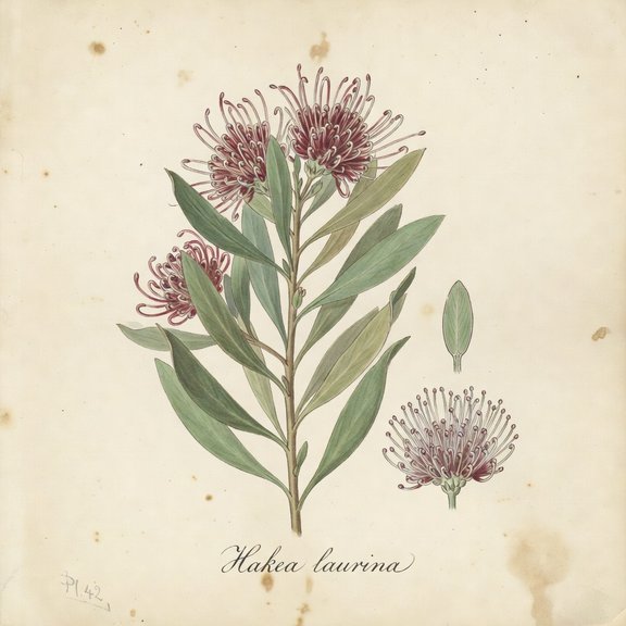 Hakea botanical plate
