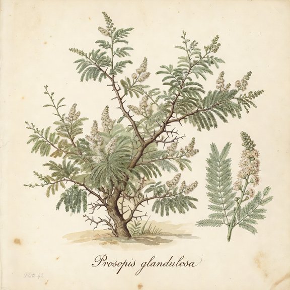 Honey Mesquite botanical plate