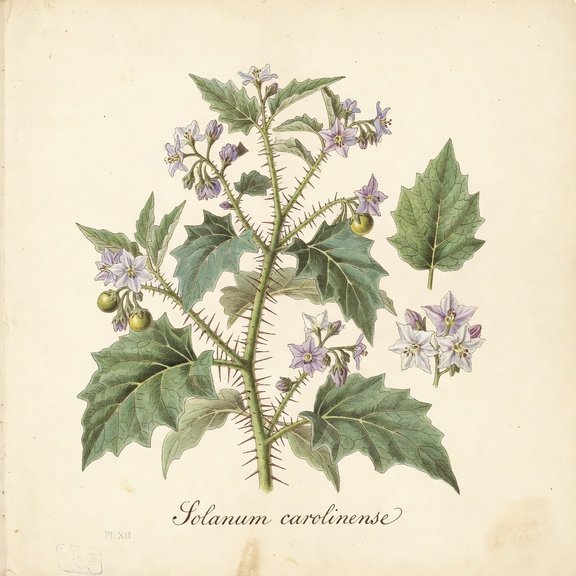 Horse Nettle botanical plate