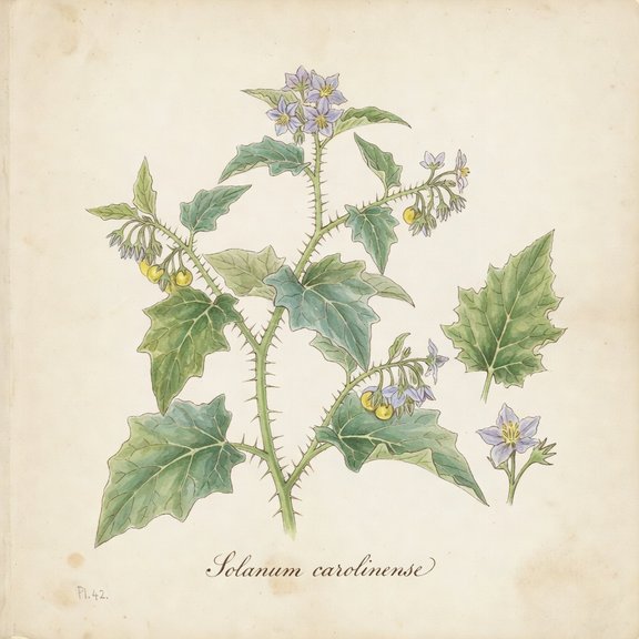 Horse Nettle botanical plate