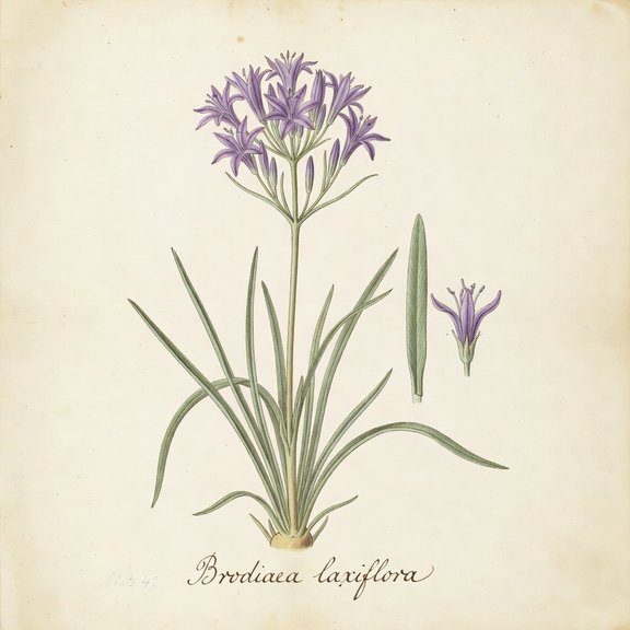 Ithuriel's Spear botanical plate