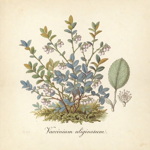 Lowbush Blueberry botanical plate