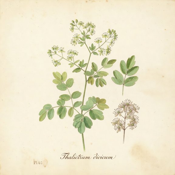 Meadow Rue botanical plate