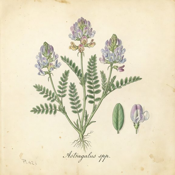 Milkvetch botanical plate