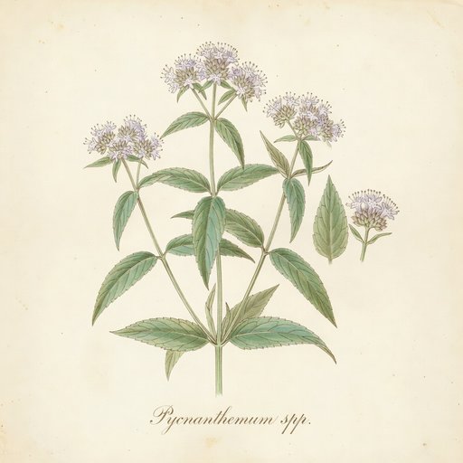 Mountain Mint botanical plate