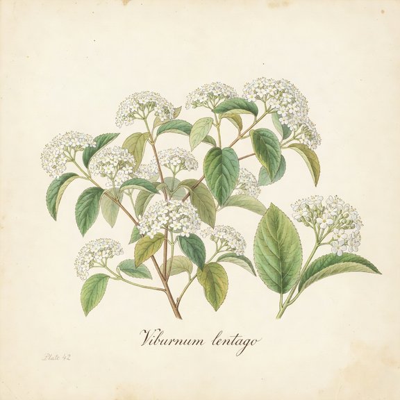 Nannyberry botanical plate
