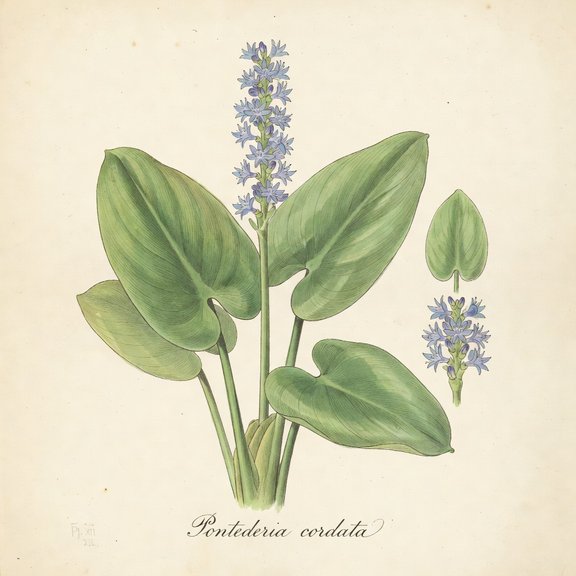 Pickerel Weed botanical plate