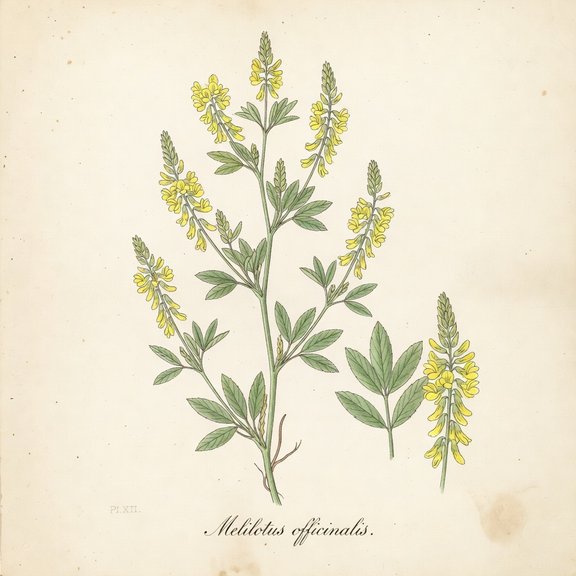 plus sweet clover botanical plate