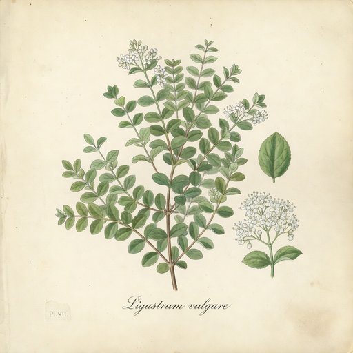 Privet botanical plate