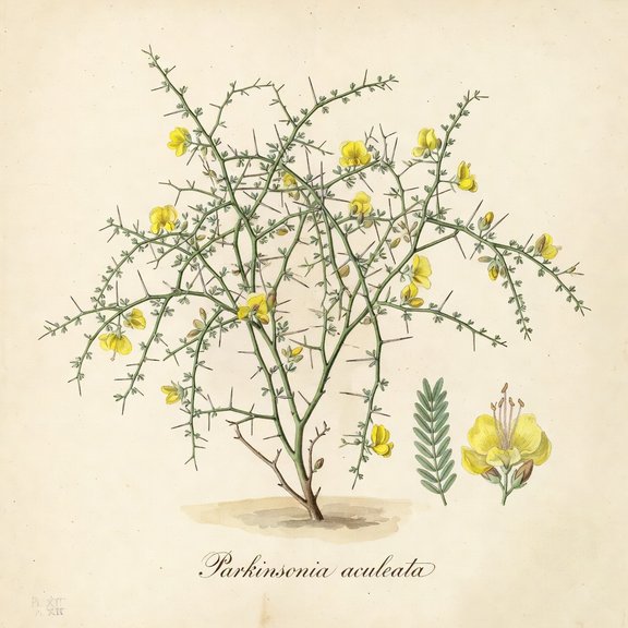 Retama botanical plate