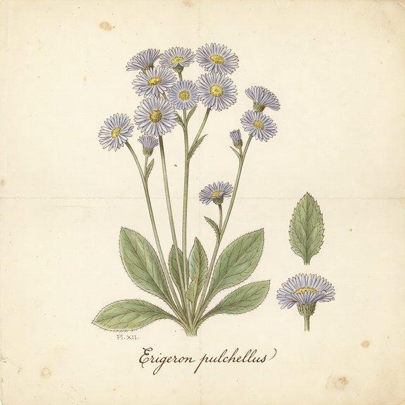 Robin's Plantain botanical plate