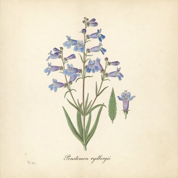 Rydberg Penstemon botanical plate