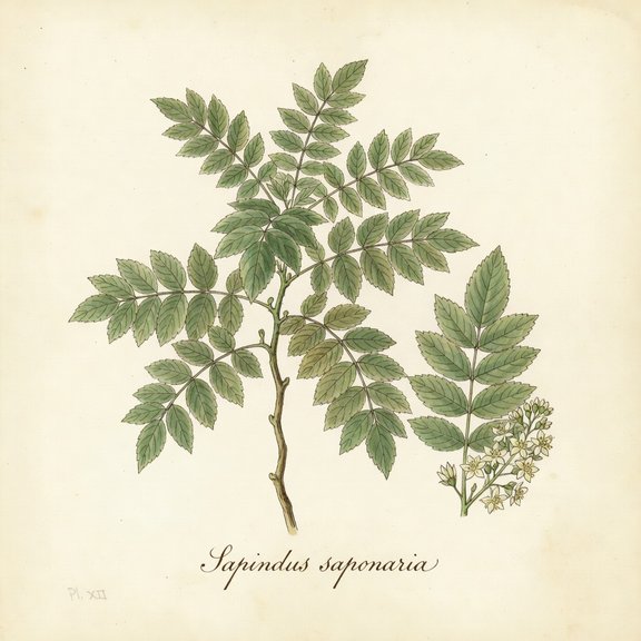 Soapberry botanical plate