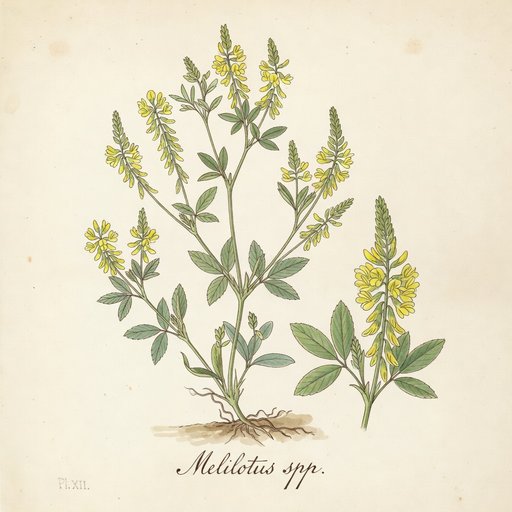 Sweet Clover botanical plate
