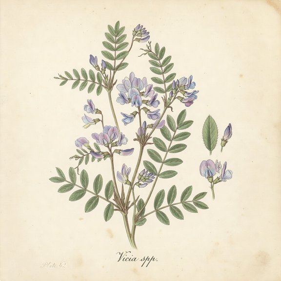 Vetch botanical plate