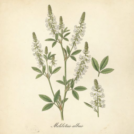 White Sweet Clover botanical plate
