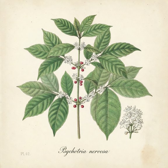 Wild Coffee botanical plate