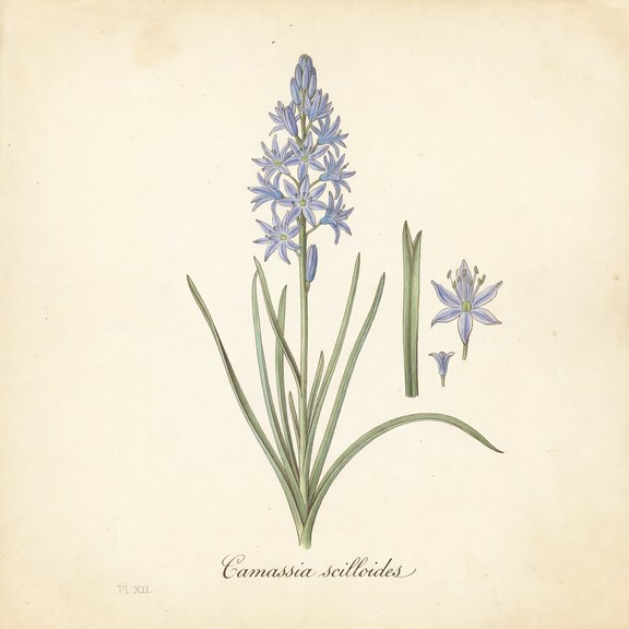 Wild Hyacinth botanical plate