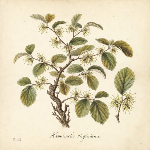 Witch Hazel botanical plate