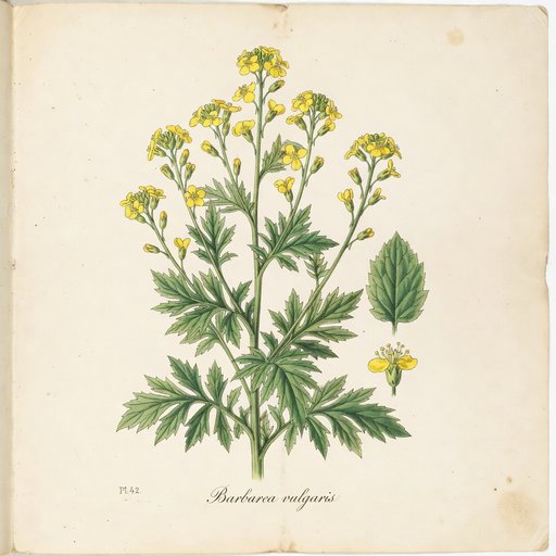 Yellow Rocket botanical plate
