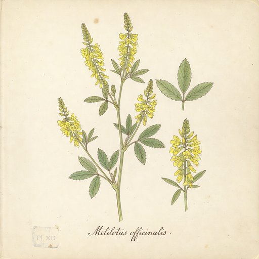 Yellow Sweet Clover botanical plate